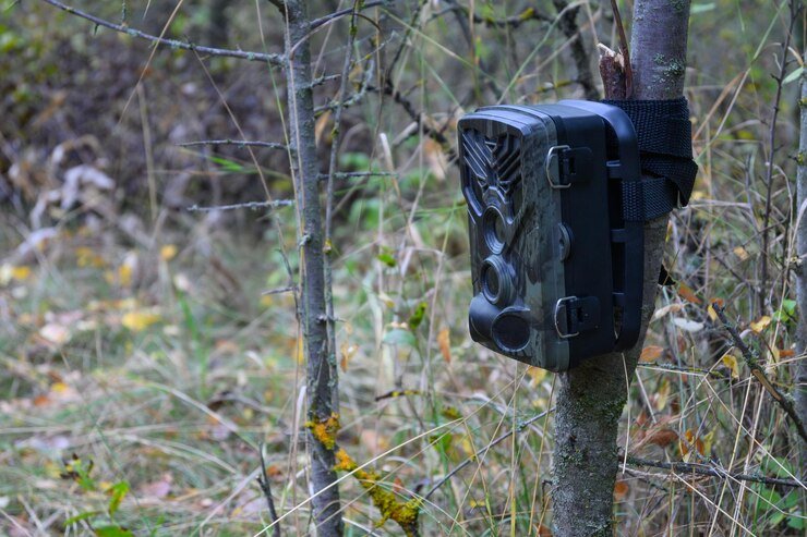 Vikeri 4K 32MP trail camera showcasing image clarity on built-in screen.
